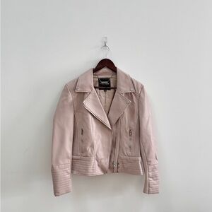 Ever New Light Pink Leather Jacket